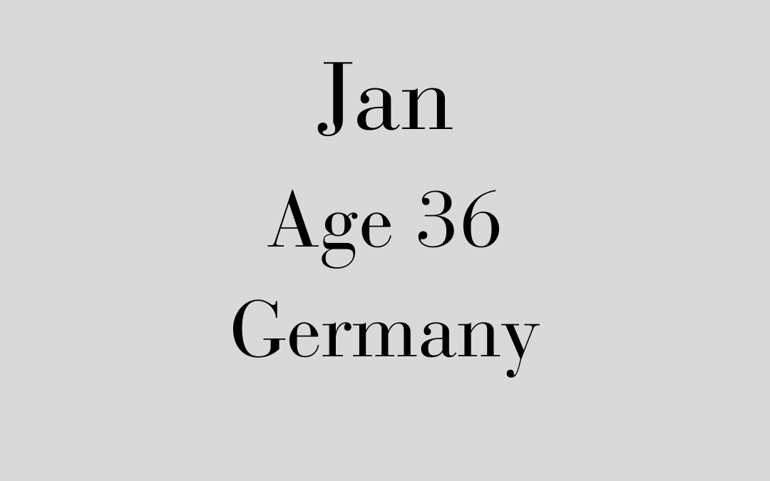 Jan, Germany, Age 36
